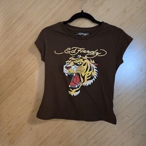 Ed Hardy Brown Baby Tee